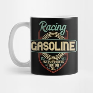 hot racing gasoline vintage addicted retro badge Mug